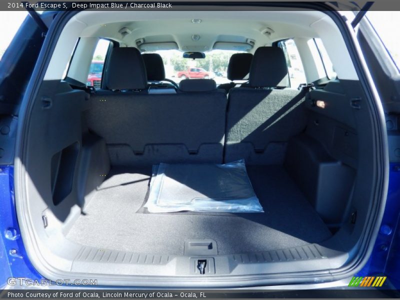 Deep Impact Blue / Charcoal Black 2014 Ford Escape S