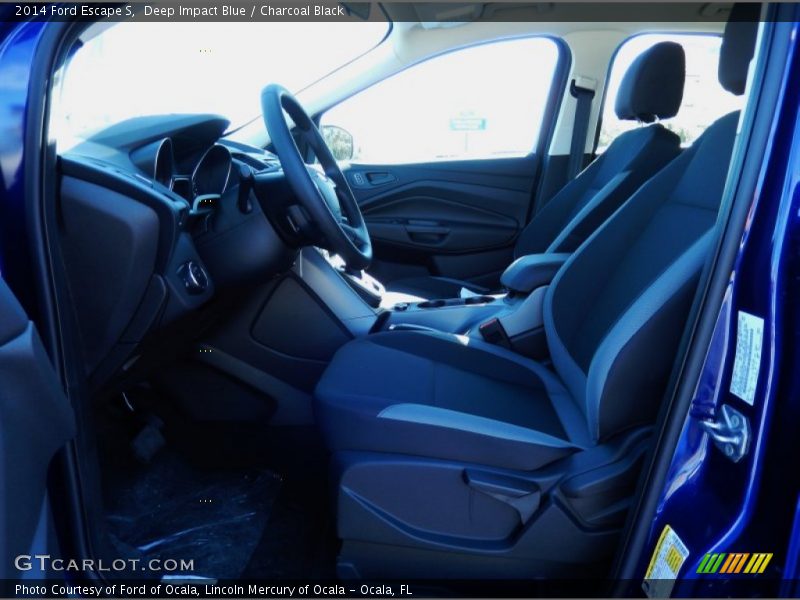 Deep Impact Blue / Charcoal Black 2014 Ford Escape S