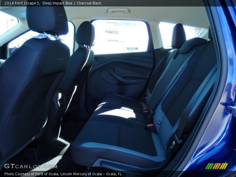Deep Impact Blue / Charcoal Black 2014 Ford Escape S