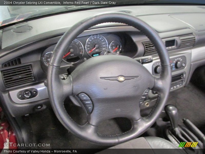 Inferno Red Pearl / Dark Slate Gray 2004 Chrysler Sebring LXi Convertible