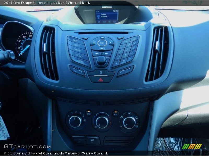Deep Impact Blue / Charcoal Black 2014 Ford Escape S