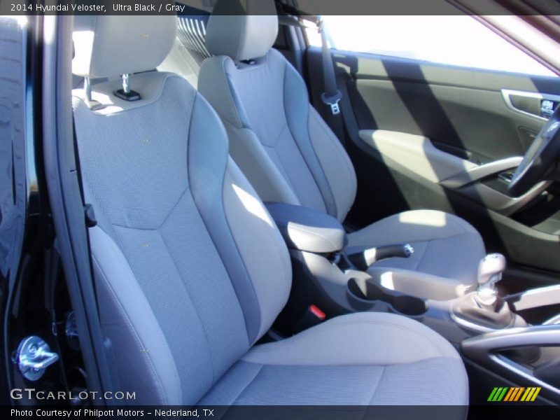 Ultra Black / Gray 2014 Hyundai Veloster