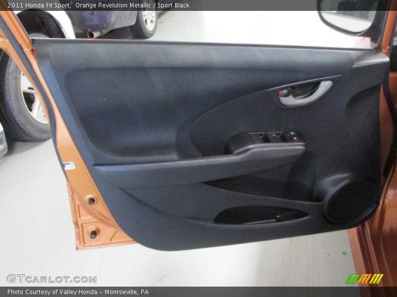 Orange Revolution Metallic / Sport Black 2011 Honda Fit Sport