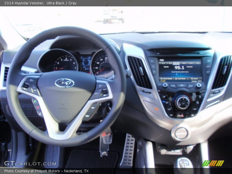 Ultra Black / Gray 2014 Hyundai Veloster