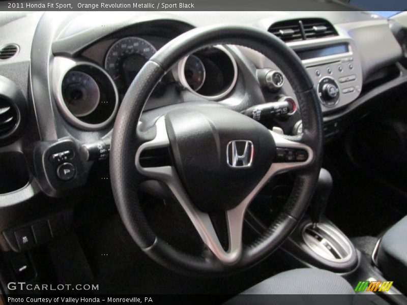 Orange Revolution Metallic / Sport Black 2011 Honda Fit Sport