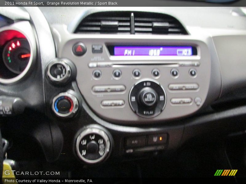 Orange Revolution Metallic / Sport Black 2011 Honda Fit Sport