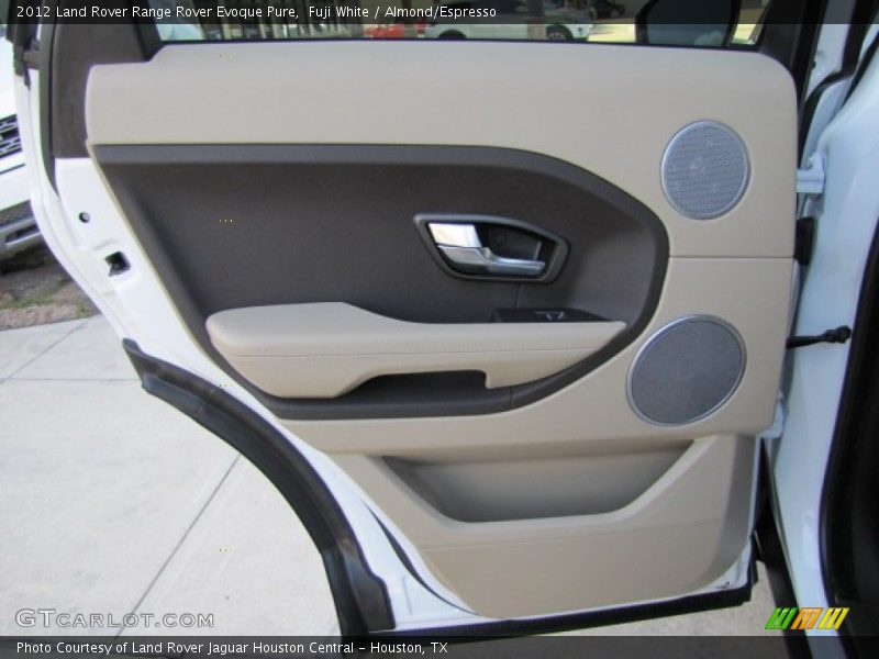 Fuji White / Almond/Espresso 2012 Land Rover Range Rover Evoque Pure