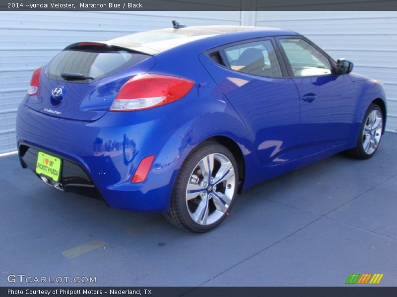 Marathon Blue / Black 2014 Hyundai Veloster