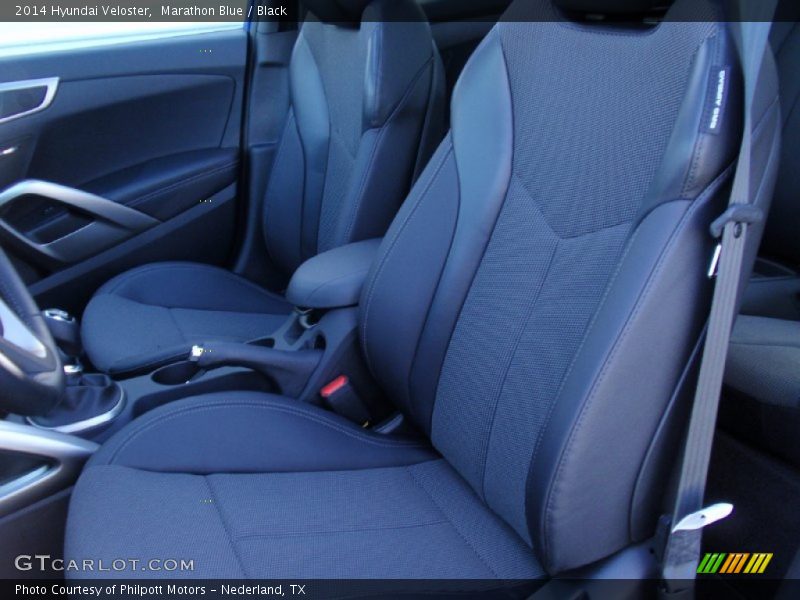 Marathon Blue / Black 2014 Hyundai Veloster