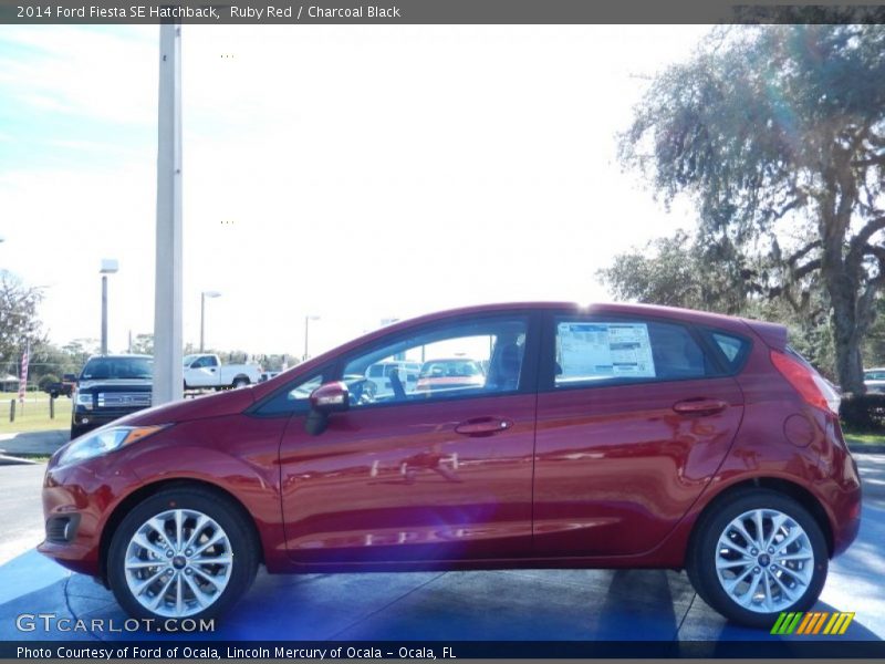 Ruby Red / Charcoal Black 2014 Ford Fiesta SE Hatchback