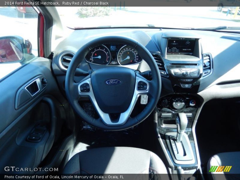 Ruby Red / Charcoal Black 2014 Ford Fiesta SE Hatchback