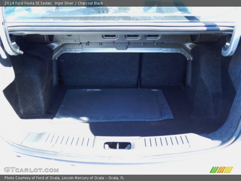 Ingot Silver / Charcoal Black 2014 Ford Fiesta SE Sedan
