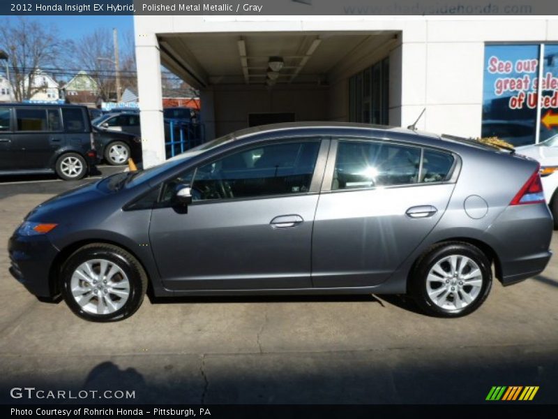 Polished Metal Metallic / Gray 2012 Honda Insight EX Hybrid