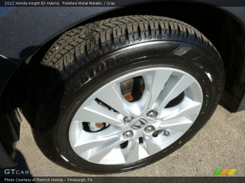 Polished Metal Metallic / Gray 2012 Honda Insight EX Hybrid