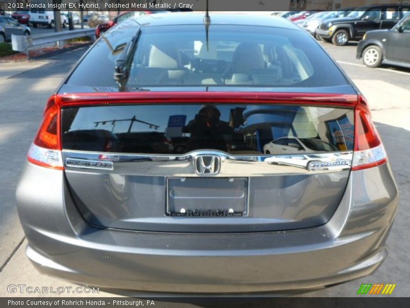 Polished Metal Metallic / Gray 2012 Honda Insight EX Hybrid