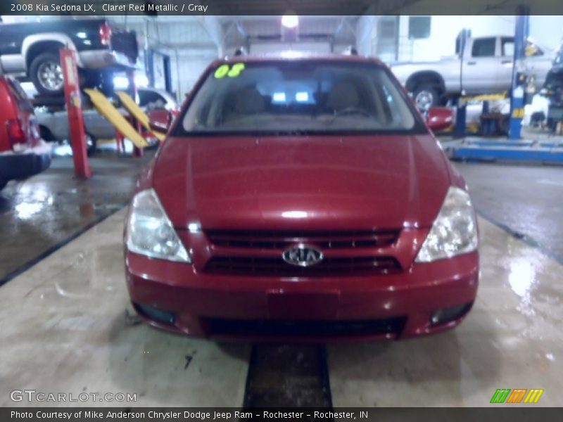 Claret Red Metallic / Gray 2008 Kia Sedona LX
