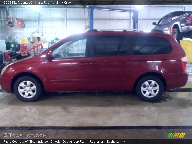 Claret Red Metallic / Gray 2008 Kia Sedona LX