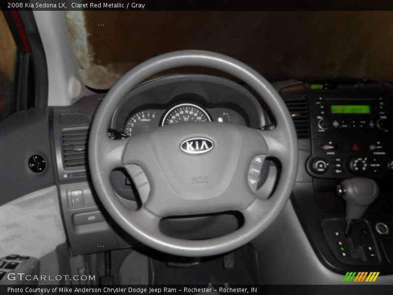 Claret Red Metallic / Gray 2008 Kia Sedona LX