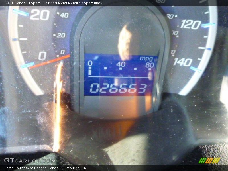 Polished Metal Metallic / Sport Black 2011 Honda Fit Sport