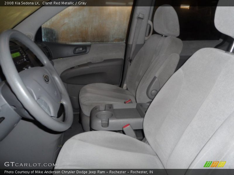 Claret Red Metallic / Gray 2008 Kia Sedona LX