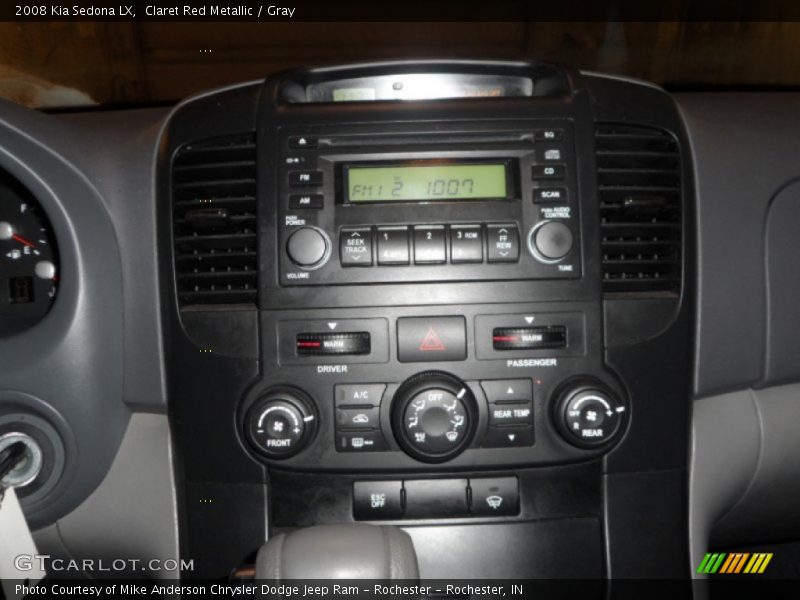 Claret Red Metallic / Gray 2008 Kia Sedona LX