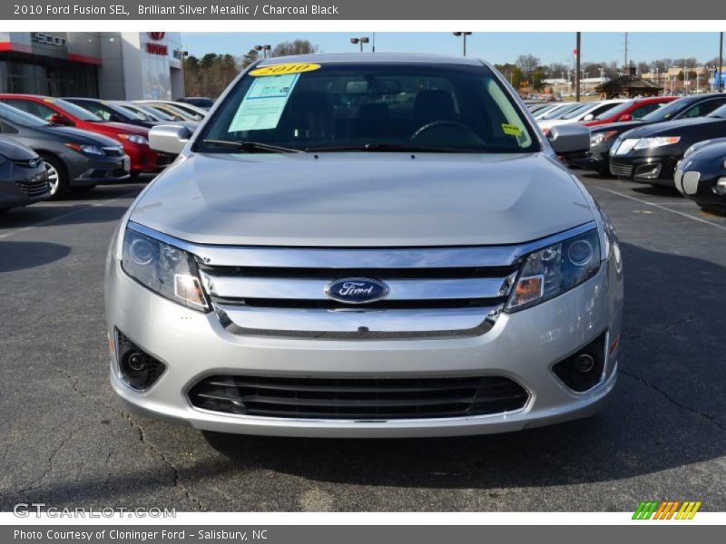 Brilliant Silver Metallic / Charcoal Black 2010 Ford Fusion SEL