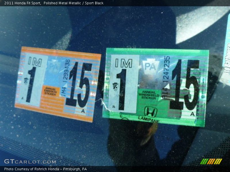 Polished Metal Metallic / Sport Black 2011 Honda Fit Sport