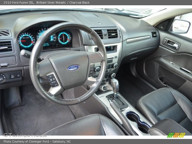 Brilliant Silver Metallic / Charcoal Black 2010 Ford Fusion SEL