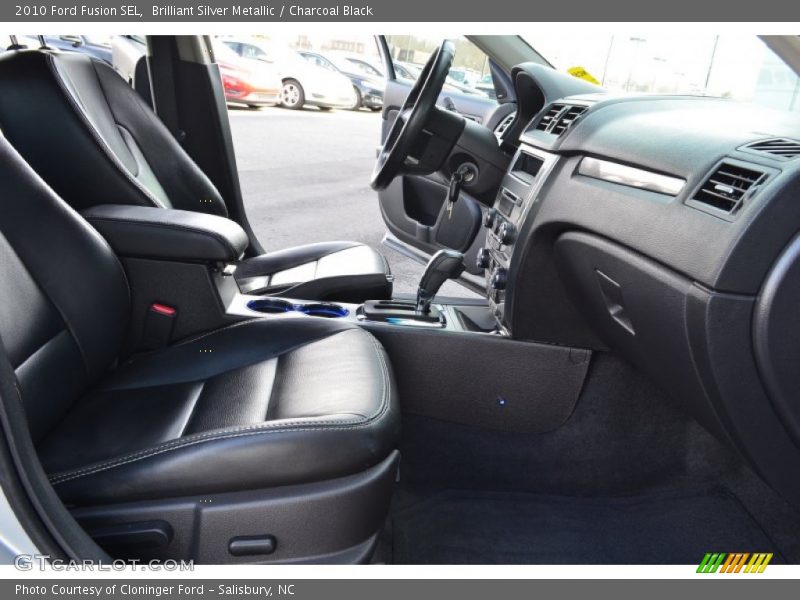 Brilliant Silver Metallic / Charcoal Black 2010 Ford Fusion SEL