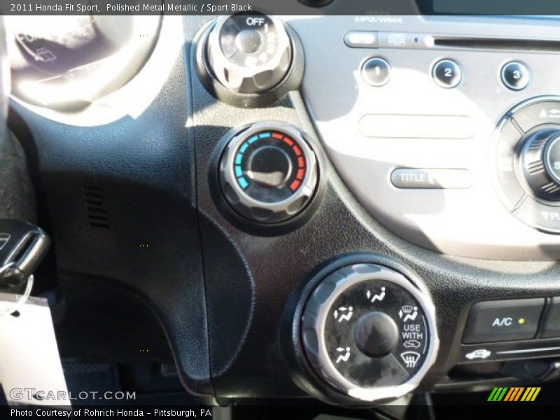 Polished Metal Metallic / Sport Black 2011 Honda Fit Sport