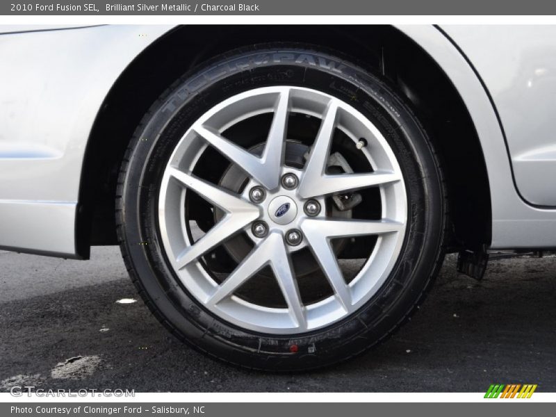 Brilliant Silver Metallic / Charcoal Black 2010 Ford Fusion SEL
