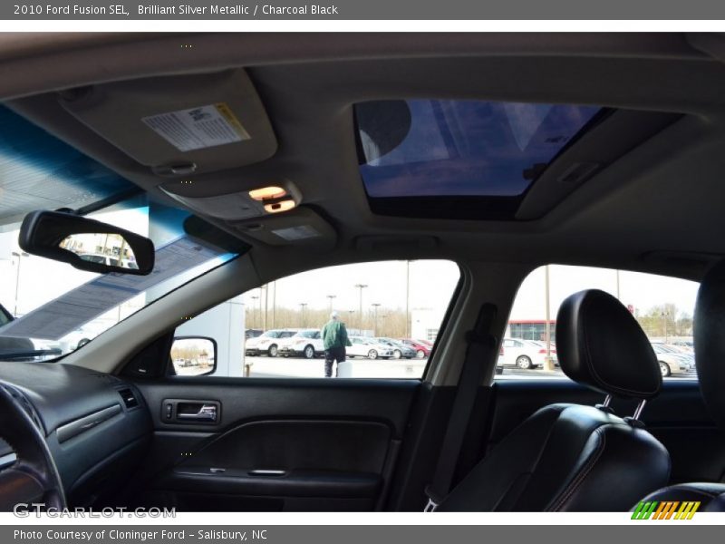 Brilliant Silver Metallic / Charcoal Black 2010 Ford Fusion SEL