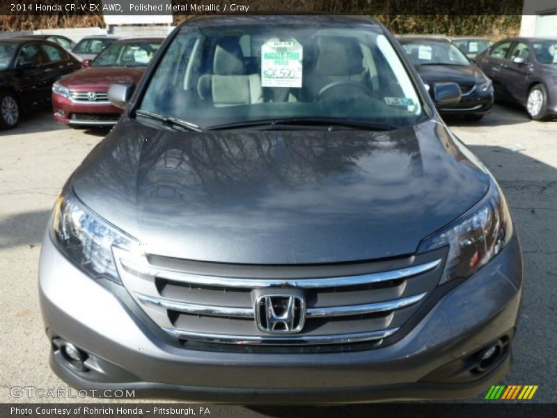 Polished Metal Metallic / Gray 2014 Honda CR-V EX AWD