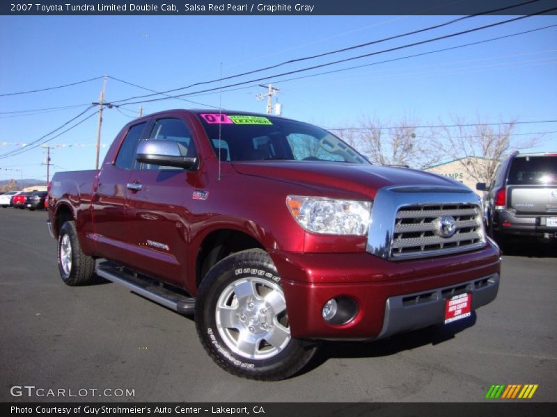 Salsa Red Pearl / Graphite Gray 2007 Toyota Tundra Limited Double Cab