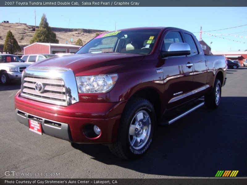 Salsa Red Pearl / Graphite Gray 2007 Toyota Tundra Limited Double Cab