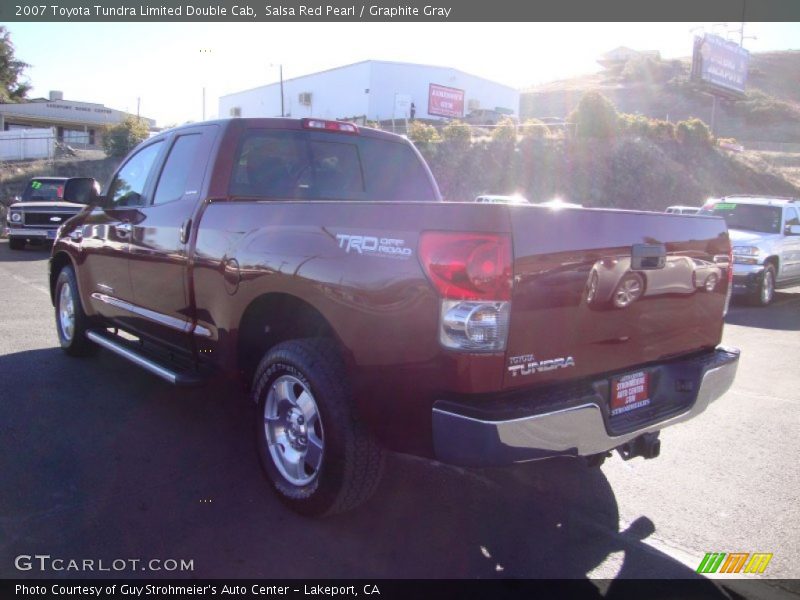 Salsa Red Pearl / Graphite Gray 2007 Toyota Tundra Limited Double Cab