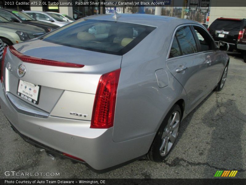 Radiant Silver Metallic / Caramel/Jet Black Accents 2013 Cadillac ATS 2.0L Turbo Luxury