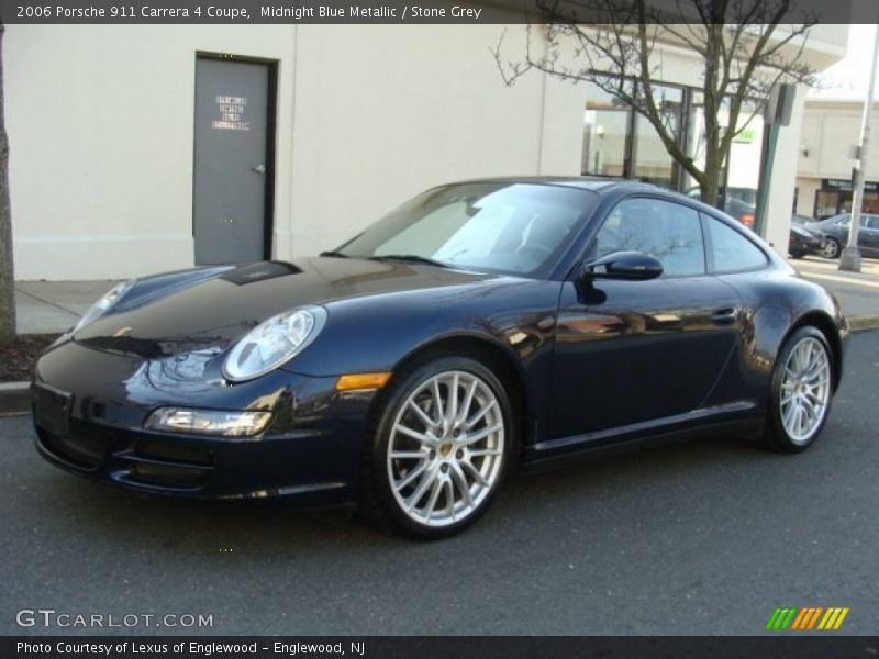 Midnight Blue Metallic / Stone Grey 2006 Porsche 911 Carrera 4 Coupe
