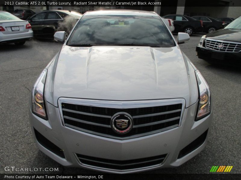 Radiant Silver Metallic / Caramel/Jet Black Accents 2013 Cadillac ATS 2.0L Turbo Luxury
