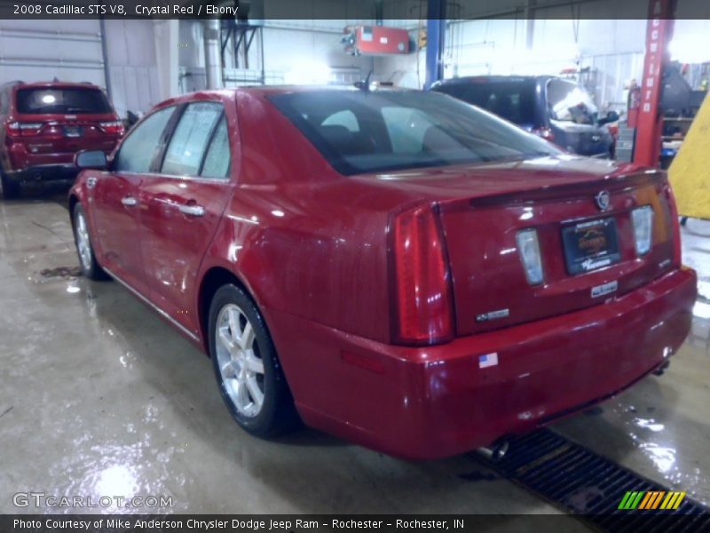 Crystal Red / Ebony 2008 Cadillac STS V8