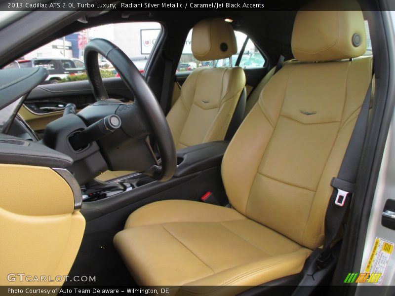 Radiant Silver Metallic / Caramel/Jet Black Accents 2013 Cadillac ATS 2.0L Turbo Luxury