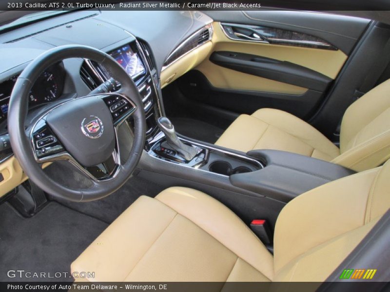 Radiant Silver Metallic / Caramel/Jet Black Accents 2013 Cadillac ATS 2.0L Turbo Luxury