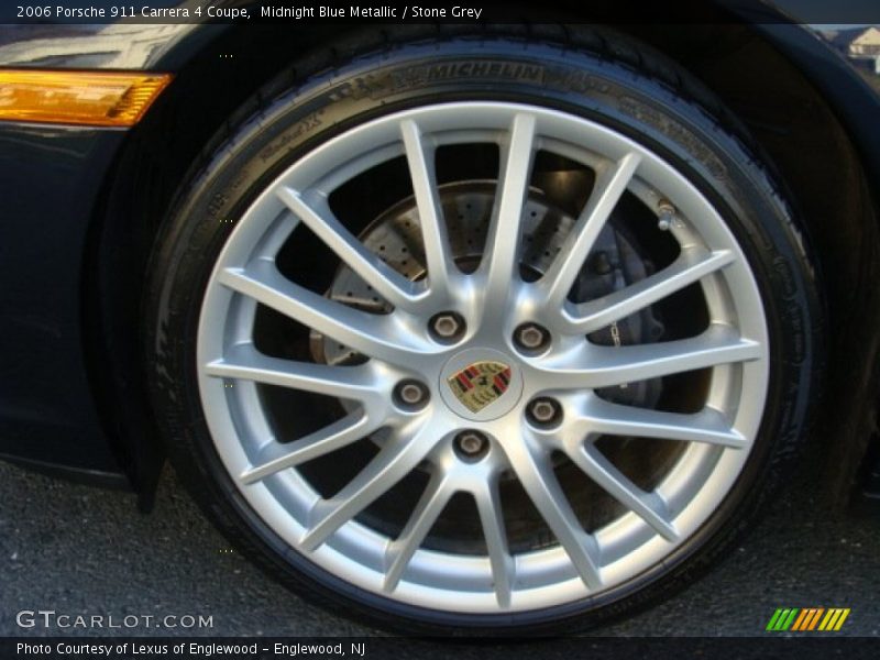 Midnight Blue Metallic / Stone Grey 2006 Porsche 911 Carrera 4 Coupe