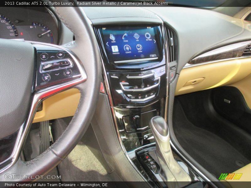 Radiant Silver Metallic / Caramel/Jet Black Accents 2013 Cadillac ATS 2.0L Turbo Luxury