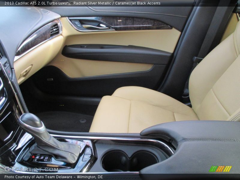 Radiant Silver Metallic / Caramel/Jet Black Accents 2013 Cadillac ATS 2.0L Turbo Luxury