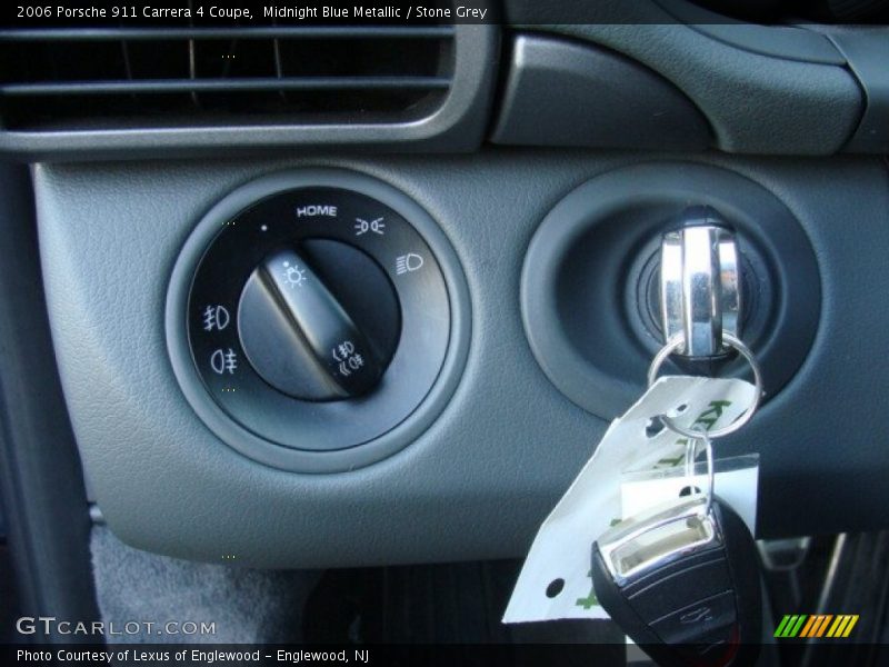 Midnight Blue Metallic / Stone Grey 2006 Porsche 911 Carrera 4 Coupe