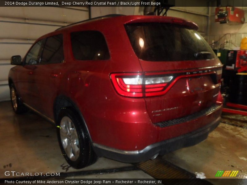 Deep Cherry Red Crystal Pearl / Black/Light Frost Beige 2014 Dodge Durango Limited