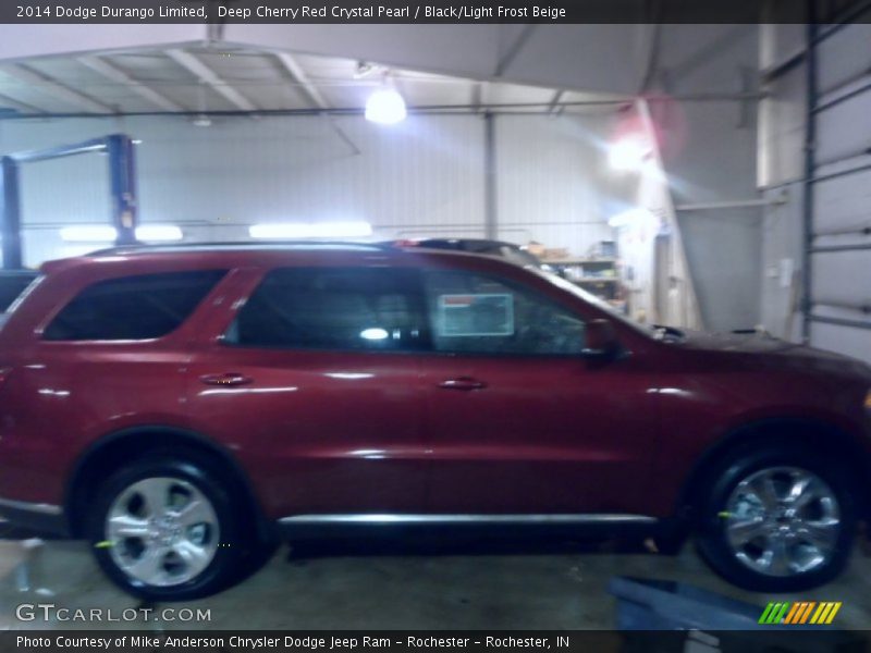 Deep Cherry Red Crystal Pearl / Black/Light Frost Beige 2014 Dodge Durango Limited