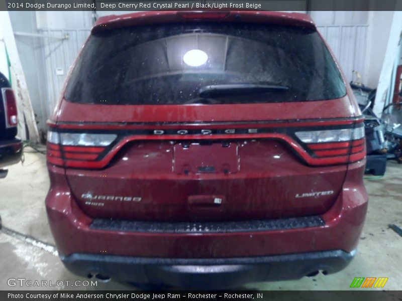 Deep Cherry Red Crystal Pearl / Black/Light Frost Beige 2014 Dodge Durango Limited