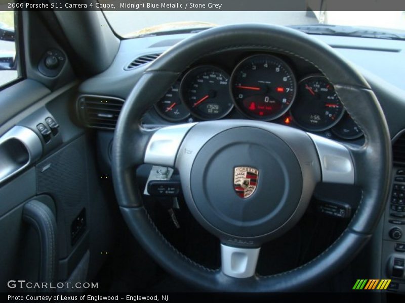 Midnight Blue Metallic / Stone Grey 2006 Porsche 911 Carrera 4 Coupe